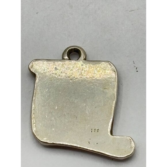 James Avery Sterling Silver 925 Retired Honor Roll Scroll Lamp Charm - Picture 2 of 5
